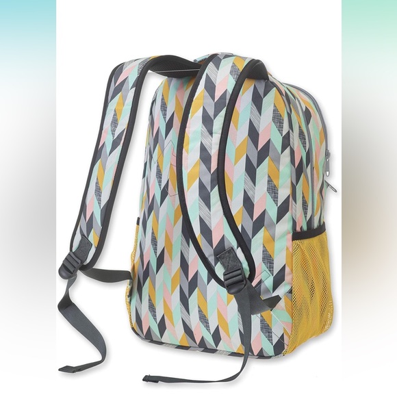 KAVU Packwood Backpack with Padded Laptop and Tablet Sleeve, Chevron Sketch - Picture 3 of 12